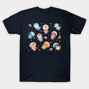 animals astronaut collection T-Shirt